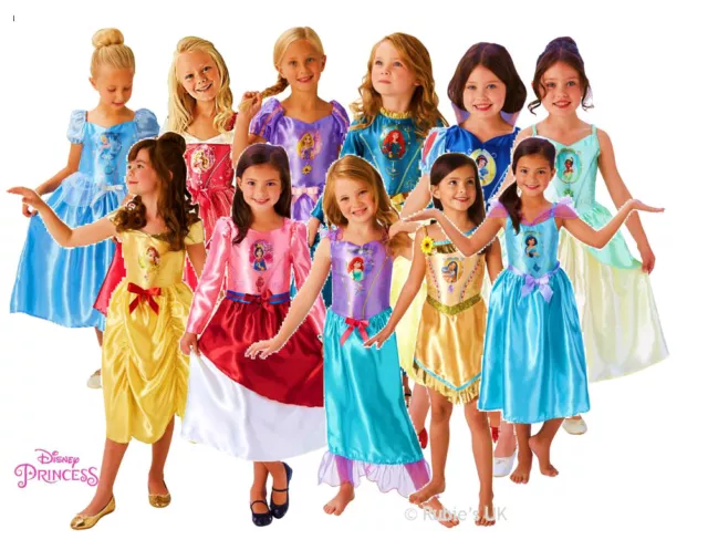 Licensed Disney PRINCESS DELUXE Girls Fairytale Fancy Dress Costume Book Week