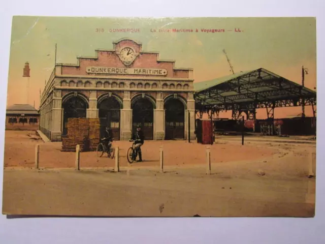 06E27 Cpa 59 - Ancienne Carte Postale Dunkerque - La Gare Maritime A Voyageurs