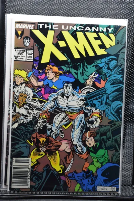 Uncanny X-Men #235 Newsstand Marvel 1988 Chris Claremont Longshot Wolverine 8.0