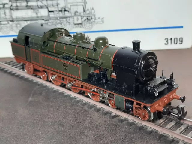 Märklin H0 3109 Dampflokomotive 8401 (T18) der K.P.E.V mit OVP und Beschreibung