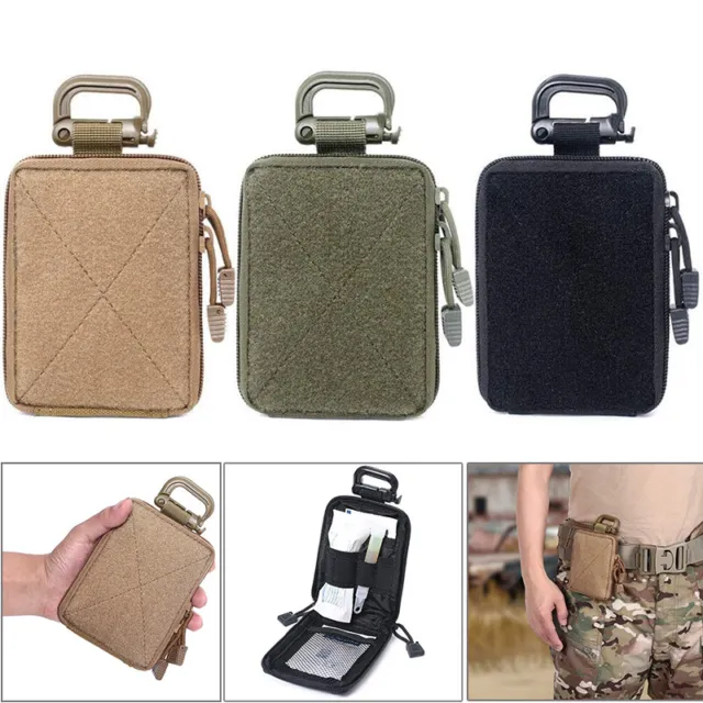 Men's Molle Tactical Military Pouch Belt Waist Pack Outdoor Medical Pouch Wallet