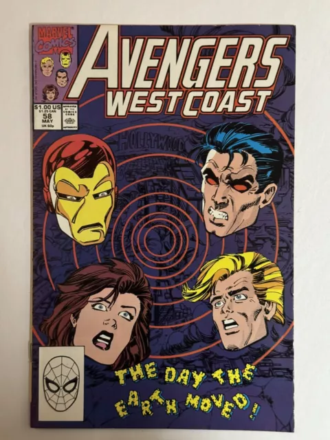 Avengers West Coast #58, Marvel 1990: The Day The Earth Moved