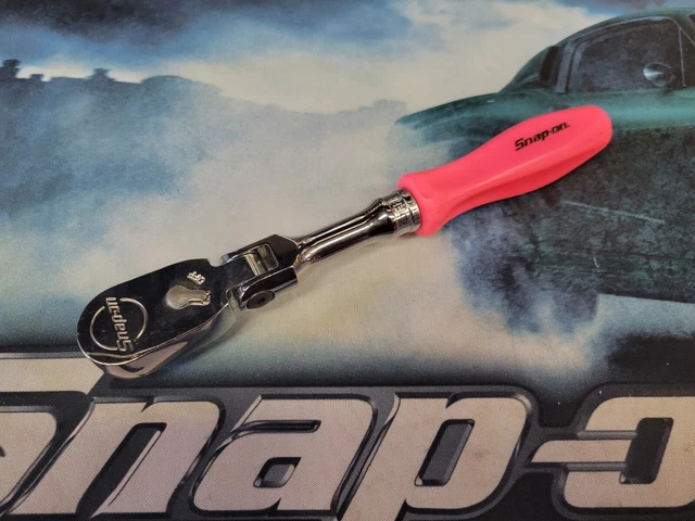 Snap On Hard Handle Pink Handle, 3/8" Drive Ratchet, FHFD80A