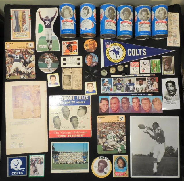 Baltimore Colts NICE 137 collectibles Unitas Bubba Mitchell Matte Moore etc