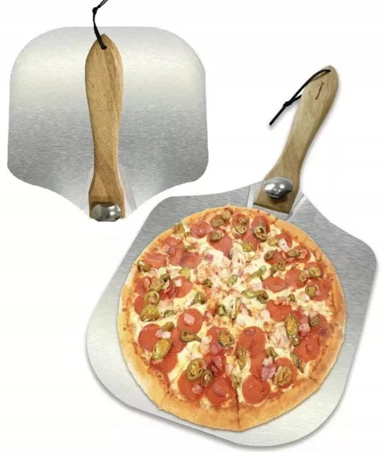 Pizzaschaufel 30,5cm Pizzaheber Metall Alu Brotschieber Pizzawender Ofenschaufel