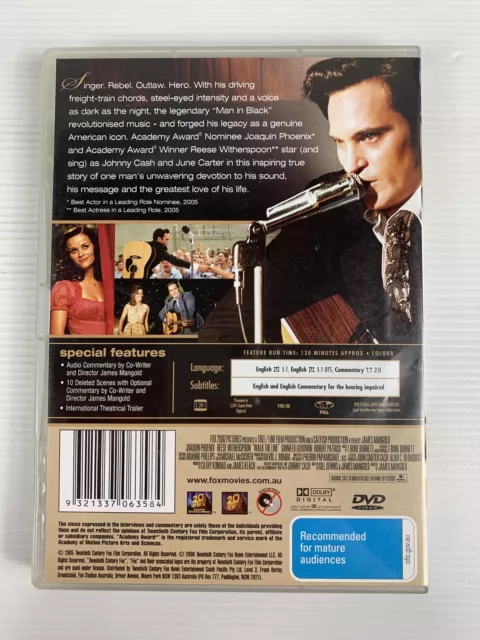 Walk The Line Joaquin Phoenix Reese Witherspoon DVD R4 CASH 2