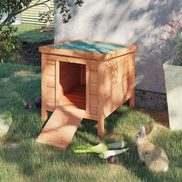 Wooden Rabbit Hutch Bunny Cage Guinea Pig House Pet Habitat Small Animals