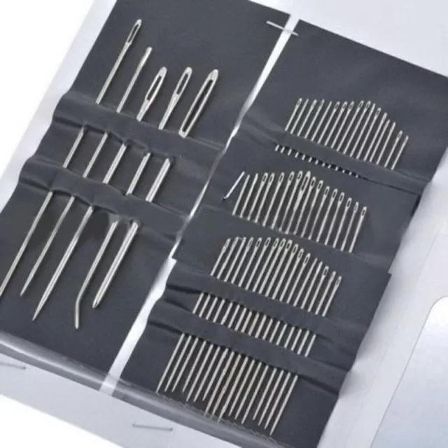 55 PCS/Set Stainless Steel Sewing Knitting Needle Embroidery Mending Craft Tool