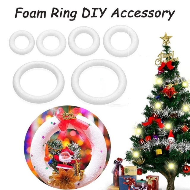 White Halfring Donuts Mould Round Handmade Craft Decor DIY White Blanks  Home