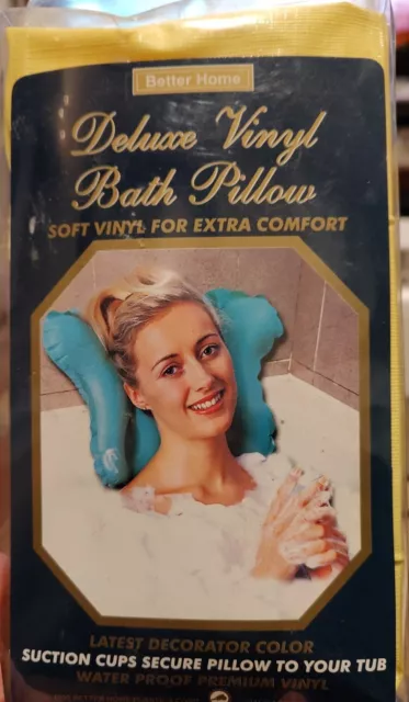 Almohada de baño de vinilo de lujo Better Home vinilo suave para mayor comodidad - amarilla