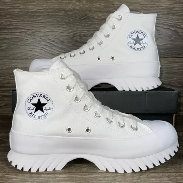 Converse Women's Chuck Taylor All Star Lugged 2.0 High White Platform Sneakers