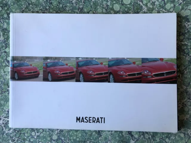 Maserati The Range Car Brochure Quattroporte Evoluzione 3200 GT Early 2000's