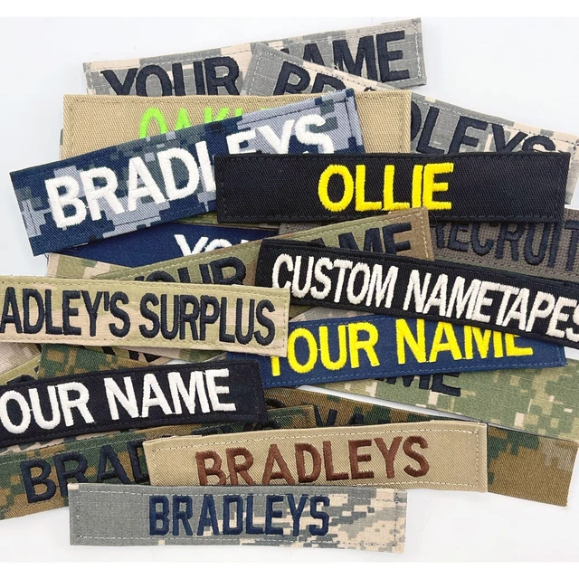 CUSTOM NAME TAPE, Military Nametape, Embroidered Name Patch, Police
