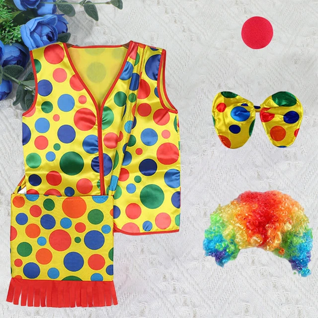 Costume clown bambino costume per giochi di ruolo oggetti di scena cosplay