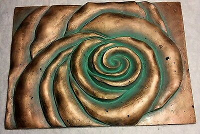 Very Rare - Flower Wall Art Picture Decor Powerful Design Deep Metal Relief