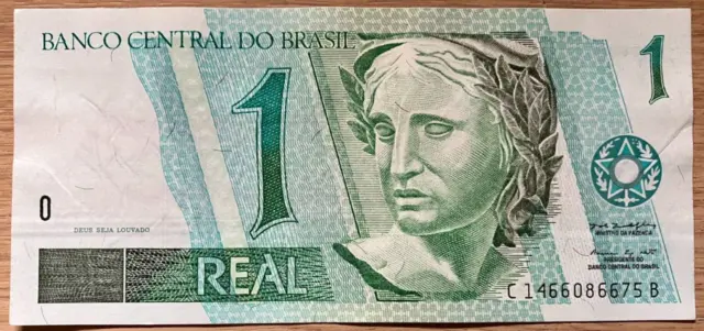 BRASILIEN 1 ECHTE 1. Familie 2002 Banknote