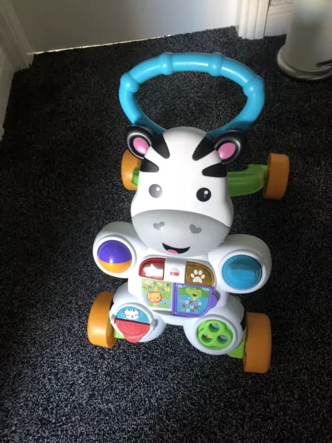Fisher-Price Learn with Me Zebra Baby Walker, Fab, Can Post, RRP £31