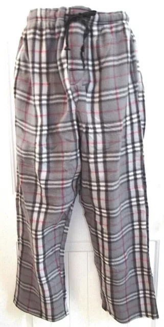 RUGGED FRONTIER Men's Comfy Polar Fleece Lounge Pant  #2 - Grey Plaid