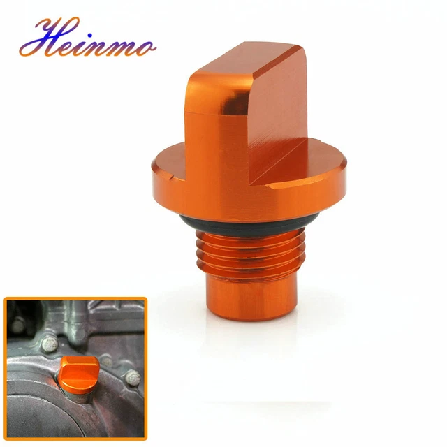 BILLET ORANGE HUILE moteur Drain Plug Bolts Screw For DUKE 390 125 200