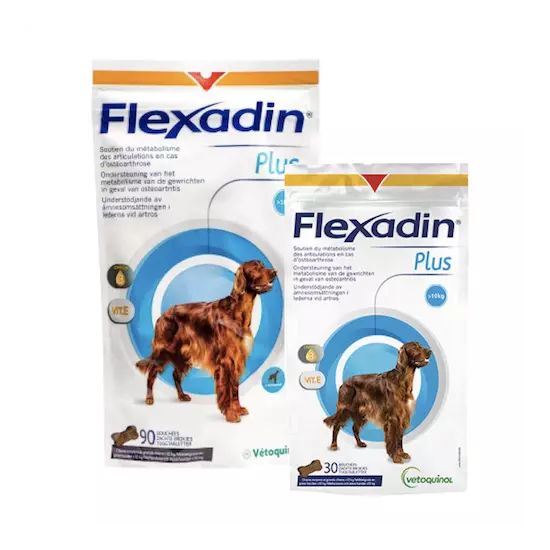 FLEXADIN¹PLUS Chondroprotecteur douleur articulation arthrose chien M/XL 30/90un