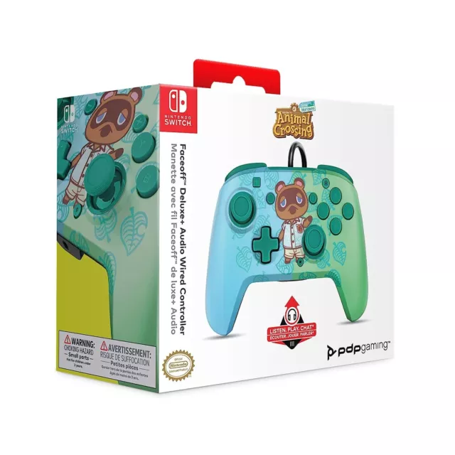 NSW - PDP Faceoff Deluxe + Audio Kabelgebundener Controller Tom Nook