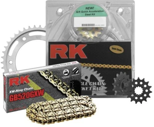 RK Natural Suzuki 525XSO Chain and Sprocket Kit - 3076-110E 18-2215 1230-0732 17