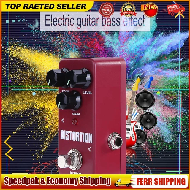 KOKKO Guitar Effect Pedal Distortion Block 9V Adapter Power Supply Accessories