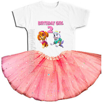 Skye & Everest Birthday Party 2nd Tutu Outfit Personalized Name option
