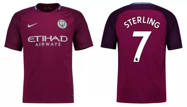 Trikot Nike Manchester City 2017-2018 Away - Sterling 7 I Auswärts ManCity