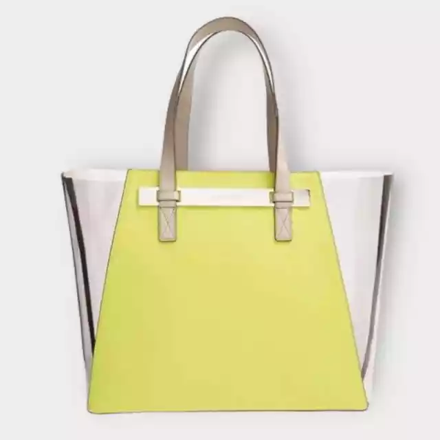 Vince Camuto Jace Large Tote Bag Lime Green