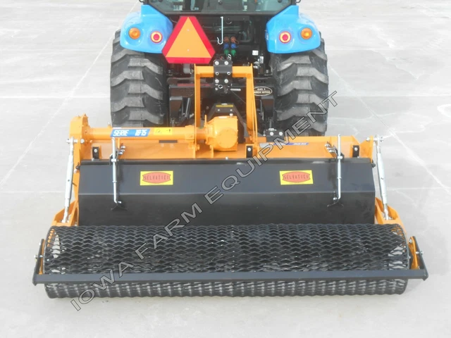 57" Selvatici B145 Stone Burier, Sod & Vegetation Burier/Inverter w/Mesh Roller!