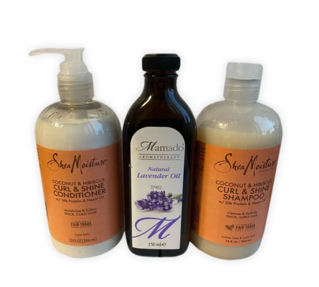 Soin Capillaire Shea Moisture Noix De Coco Et Hibiscus - Pour Cheveux épais/bouclés