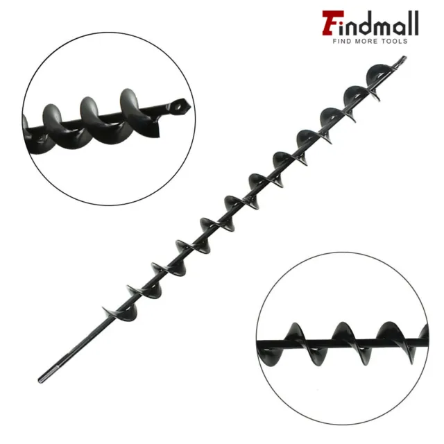 Findmall 1.75" x 24" Earth Auger Drill Bit For Rapid Planter, Bulb Plant Auger
