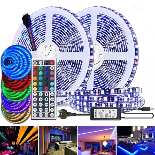 RGB LED Stripe 5050 SMD Leiste Streifen Band Licht Leuchte Lichterkette 1-30 m