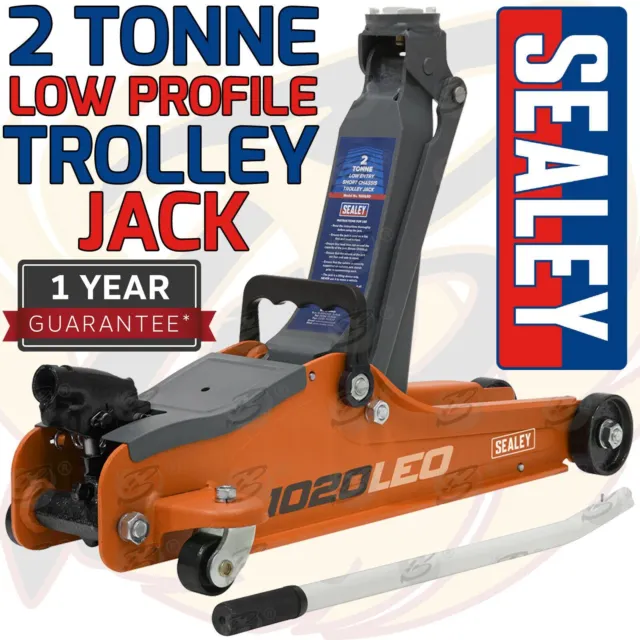 SEALEY 2 Tonne Low Profile Trolley Jack Hydraulic Lift Heavy Duty Car Floor ORG