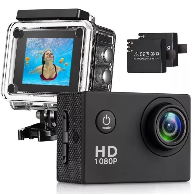 Action Kamera 4K 12Mp Sports Cam - Ultra Full Hd Action Camera 140 ° Weitwinkel