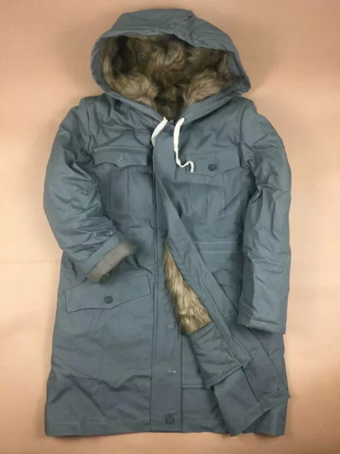 only SIZE M WW2 GERMAN M43 MOUSE GREY RABBIT FUR WINTER PARKA GREAT COAT only SIZE M WW2 GERMAN M43 MOUSE GREY RABBIT FUR WINTER PARKA GREAT COAT