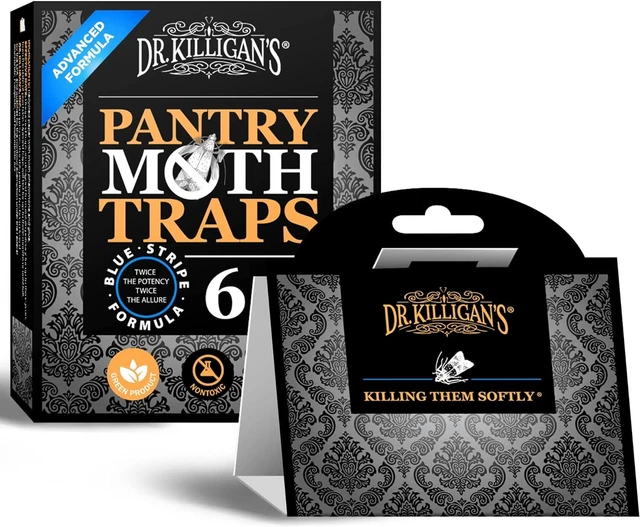 Trappole per falene dispensa premium Dr. Killigan con feromoni Prime | sicure, non tossiche