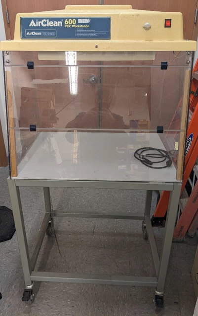AirClean Systems 600 PCR Workstation AC632DB 110V 150W WITH Factory Stand/Cart
