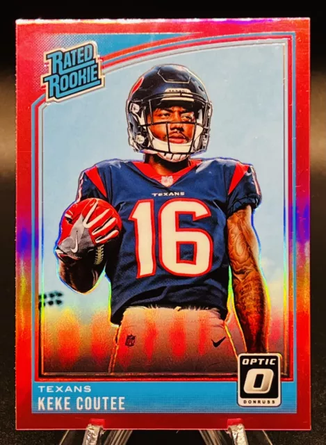 2018 Donruss Optic #176 Keke Coutee Pink Prizm Parallel RC Rookie Texans NM-MT