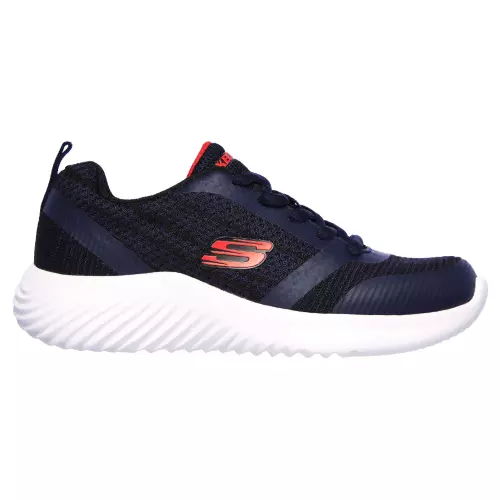 SKECHERS BOUNDER JR SCARPE DA GINNASTICA DA BAMBINO memory foam navy black