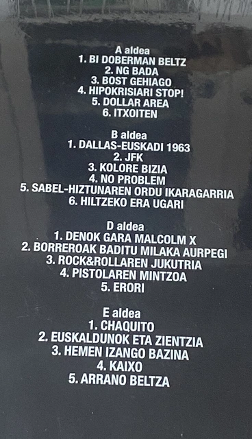 NEGU GORRIAK - BORREROAK BADITU MILAKA AURPEGI Lp (2) VINILO nuevo PRECINTADO 3