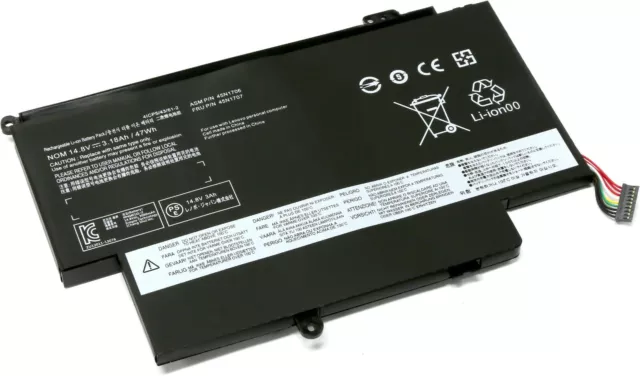 Batterie compatible pour LENOVO THINKPAD YOGA 12(20DK-KS00V00) 14.8V 3180mAh