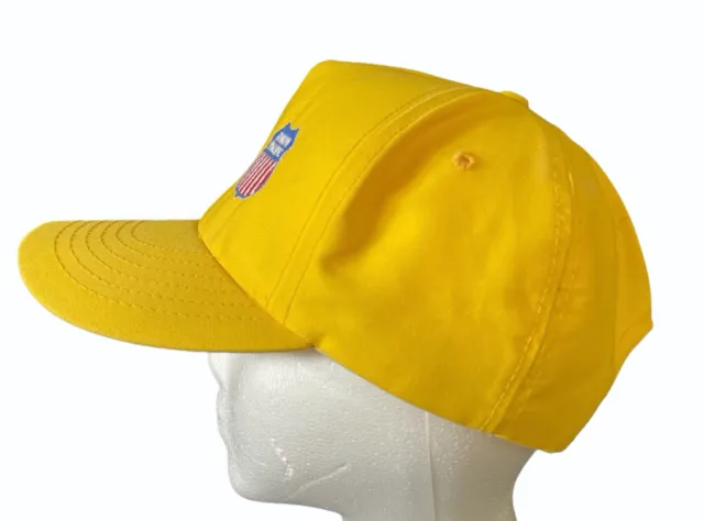 Vtg Union Pacific GE Railroad Yellow Embroidered Adjustable Baseball Cap Hat USA 3