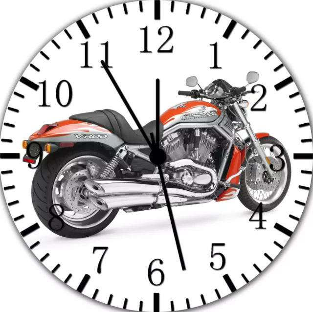 Americano Moto Frameless Bordes Wall Clock Bonito Para Regalos O Decoración E334