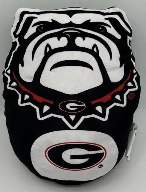 Georgia Bulldogs UGA Mascot Bulldog Stuffed Soft Couch Bed Pillow 14”x12”x6”