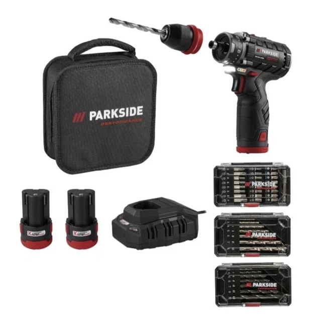 PARKSIDE® PERCEUSE-VISSEUSE ÉLECTRIQUE Sans Fil PBSA 12 E4, 12 V Outils
