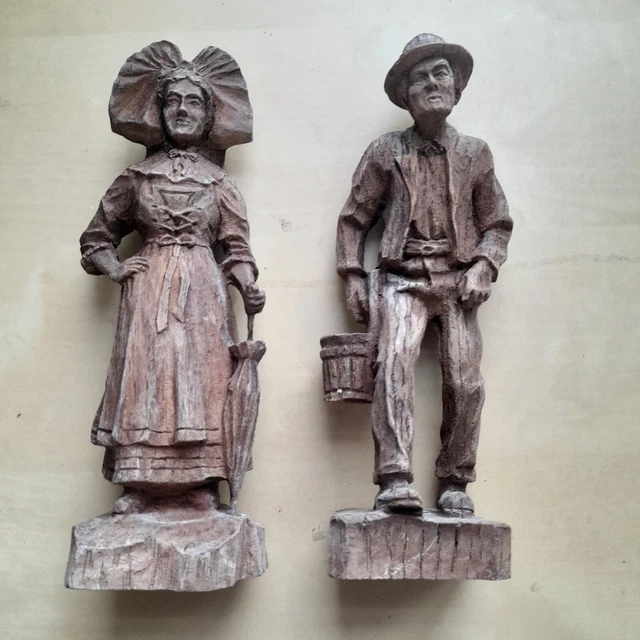 Sculpture En Bois 'Baiser' Abstraite - Décoration De Table Romantique Pour Saint-Valentin, Mariage - Cadeau Couple Fait Main - 11