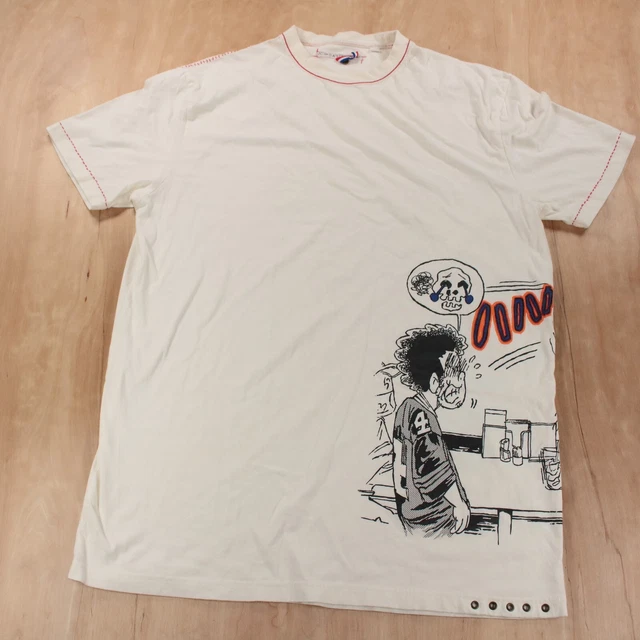 JC DE CASTELBAJAC diner cartoon t-shirt LARGE hip hop designer paris jc/dc JC DE CASTELBAJAC diner cartoon t-shirt LARGE hip hop designer paris jc/dc