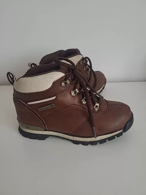 Boys Timberland Hiker Boots Size 1 Uk. E Sprint. Brown